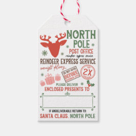 Santa Claus North Pole Express Delivery Custom Geschenkanhänger