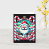 Santa Claus North Pole Frohe Weihnachtsfest Xma Karte (Gelbe Blume)
