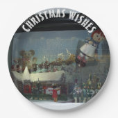 Santa Claus North Pole Weihnachten Pappteller (Vorderseite)