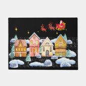 Santa Claus North Pole Weihnachtsdorf Fußmatte (Vorderseite)
