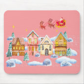 Santa Claus North Pole Weihnachtsdorf Mousepad (Vorne)