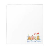 Santa Claus North Pole Weihnachtsdorf Notizblock (Vorderseite)