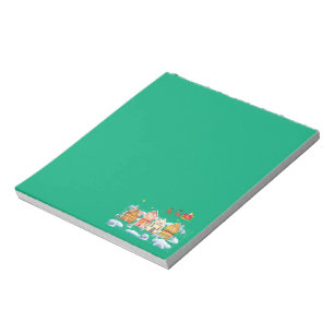 Santa Claus North Pole Weihnachtsdorf Notizblock