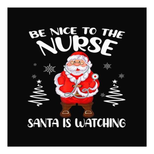 Santa Claus Nurse Fotodruck (Vorne)