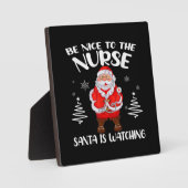 Santa Claus Nurse Fotoplatte (Vorderseite)