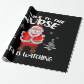 Santa Claus Nurse Geschenkpapier (Ungerollt)