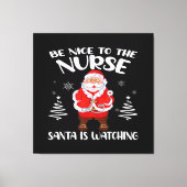 Santa Claus Nurse Leinwanddruck (Vorderseite)