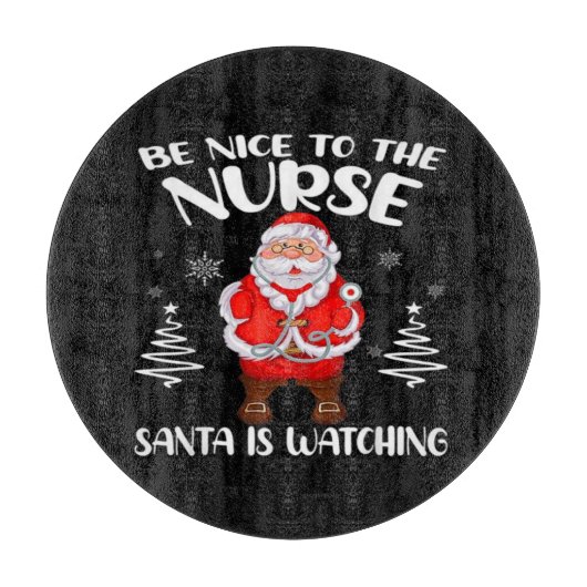 Santa Claus Nurse Schneidebrett (Vorderseite)
