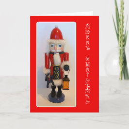 Santa Claus Nutcracker Feiertagskarte