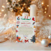 Santa Claus Offizieller Nordpol Brief Einladung