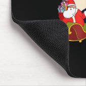 Santa Claus On Christmas Sleigh Pulled By Reindeer Mousepad (Ecke)