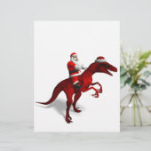 Santa Claus on Dino (Stehend Vorderseite)