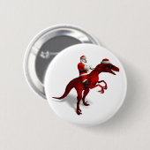 Santa Claus on Dino Button (Vorne & Hinten)