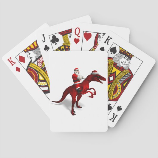 Santa Claus on Dino Spielkarten (Rückseite)