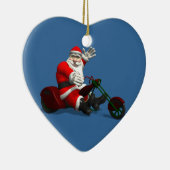 Santa Claus on Trike Keramik Ornament (Rechts)