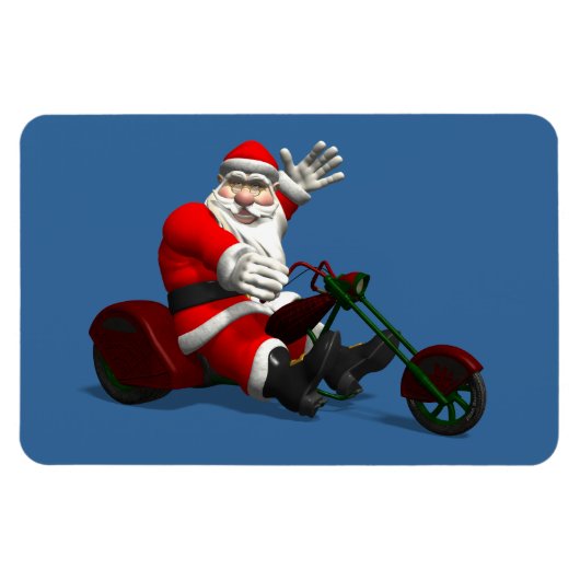 Santa Claus on Trike Magnet (Horizontal)