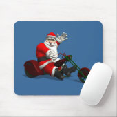 Santa Claus on Trike Mousepad (Mit Mouse)