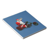 Santa Claus on Trike Notizblock (angewinkelt)