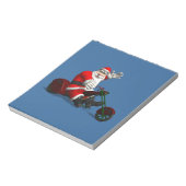 Santa Claus on Trike Notizblock (Rotiert)