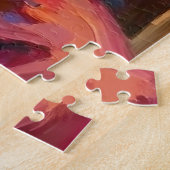 Santa Claus Oriental Blue Cat Christmas Art Puzzle (Seite)