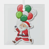 Santa Claus Ornament Aus Glas (Vorderseite)