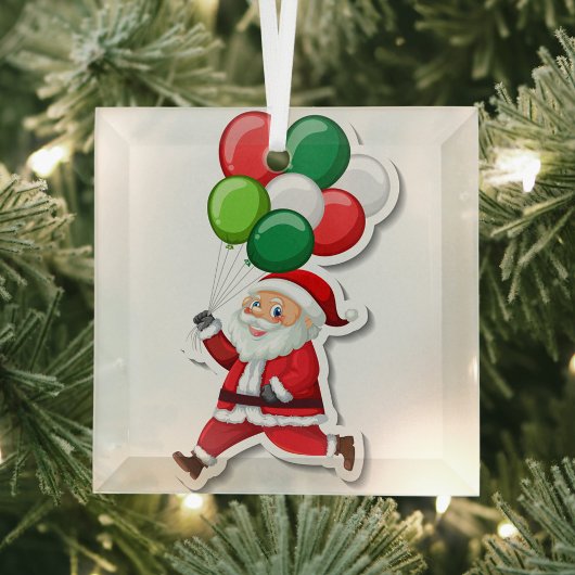 Santa Claus Ornament Aus Glas