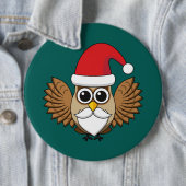 Santa Claus Owl Button (Beispiel)