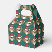 Santa Claus Owl Geschenkschachtel (Rückseite)