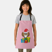 Santa Claus Owl mit Geschenken Schürze (Insitu)