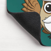 Santa Claus Owl Mousepad (Ecke)