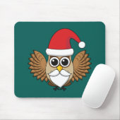 Santa Claus Owl Mousepad (Mit Mouse)