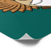 Santa Claus Owl Poster (Ecke)