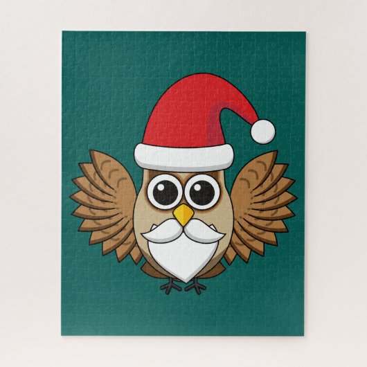 Santa Claus Owl Puzzle (Vertikal)
