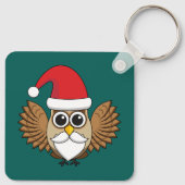 Santa Claus Owl Schlüsselanhänger (Rückseite)