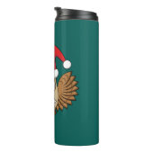 Santa Claus Owl Thermosbecher (Nach rechts gedreht)