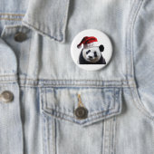 Santa Claus Panda Bear Button (Beispiel)