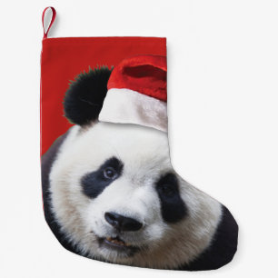 Santa Claus Panda Bear Kleiner Weihnachtsstrumpf