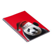 Santa Claus Panda Bear Notizblock (Rechte Seite)
