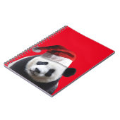 Santa Claus Panda Bear Notizblock (Linke Seite)