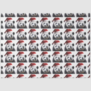 Santa Claus Panda Bear Seidenpapier