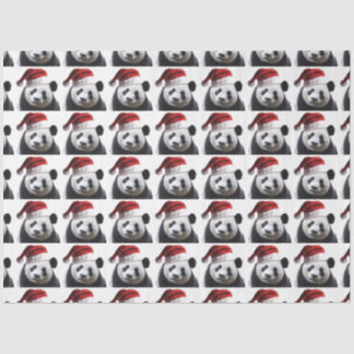 Santa Claus Panda Bear Seidenpapier