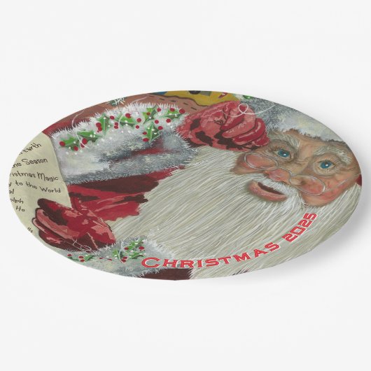 Santa Claus Paper Teller Personalisiert Weihnachte (Schrägansicht)