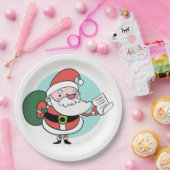 Santa Claus Papier Teller (Party)