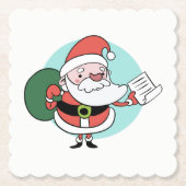 Santa Claus Papier Untersetzer (Vorderseite)