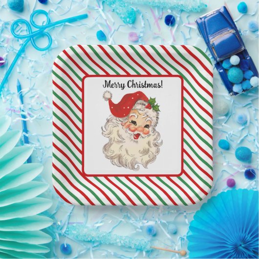 Santa Claus Papierplatte Pappteller (Party)