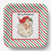 Santa Claus Papierplatte Pappteller (Vorderseite)