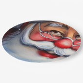Santa Claus Pappteller (Schrägansicht)