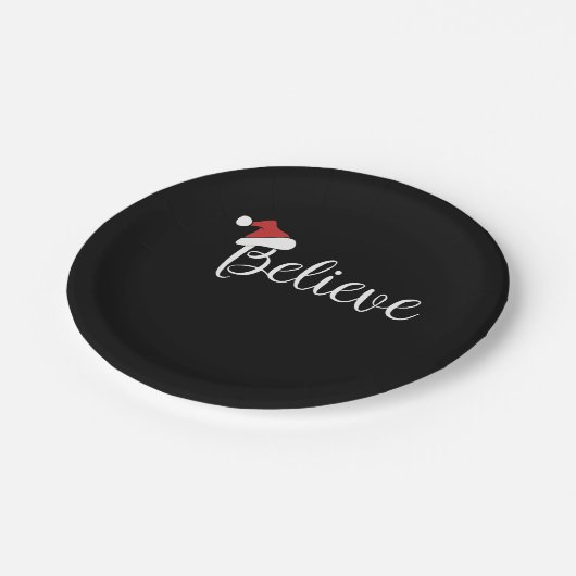 Santa Claus Pappteller (Schrägansicht)