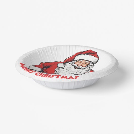 Santa Claus Pappteller (Gewinkelt)