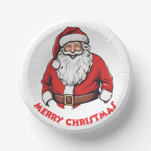Santa Claus Pappteller (Vorderseite)